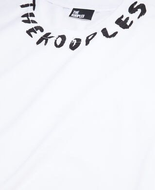 The Kooples MEN WHITE men's white t-shirt with logo