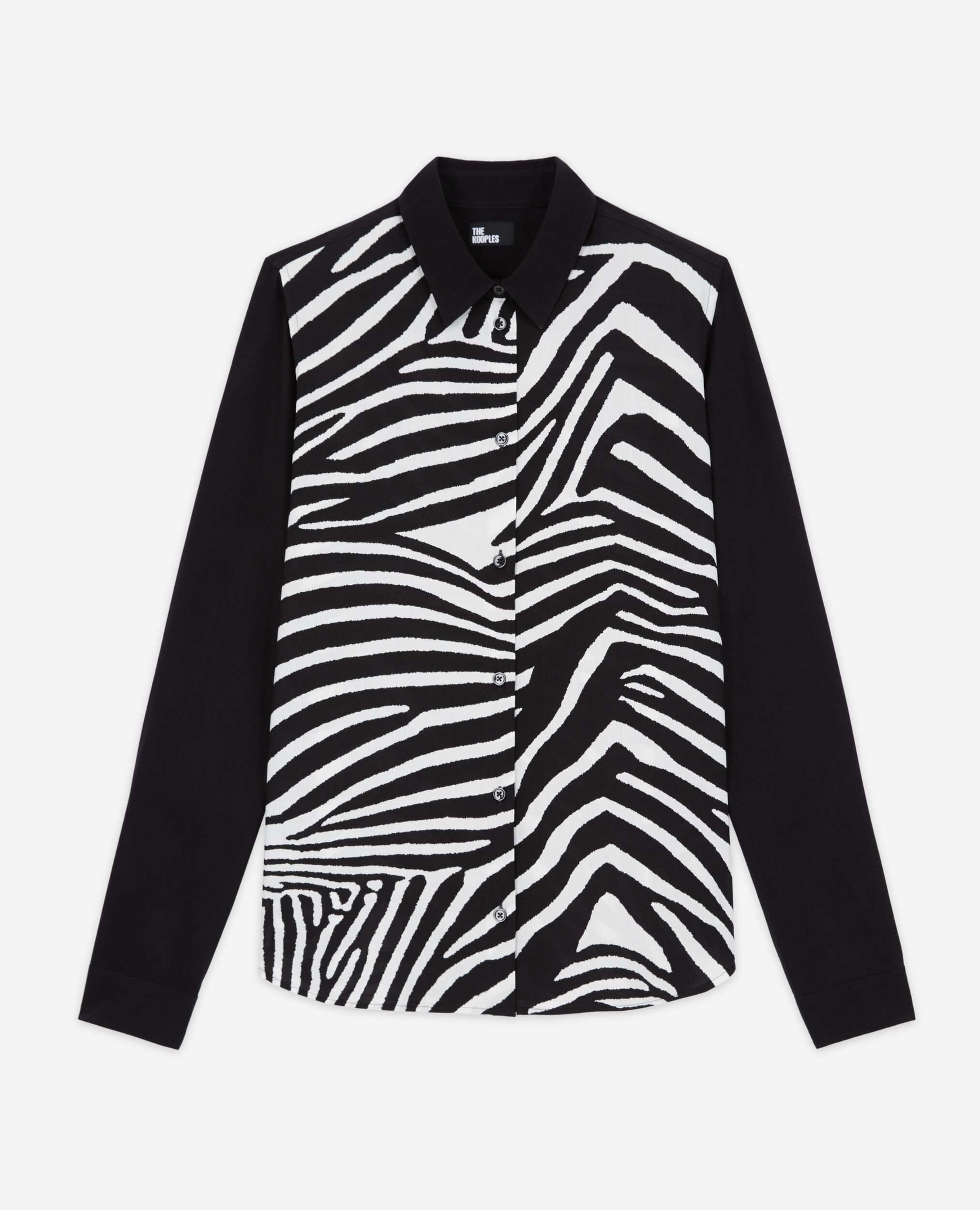 Chemise imprimée, BLACK WHITE, hi-res image number null