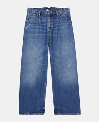 The Kooples MEN BLUE ELECTRIC dark blue wide-leg jeans
