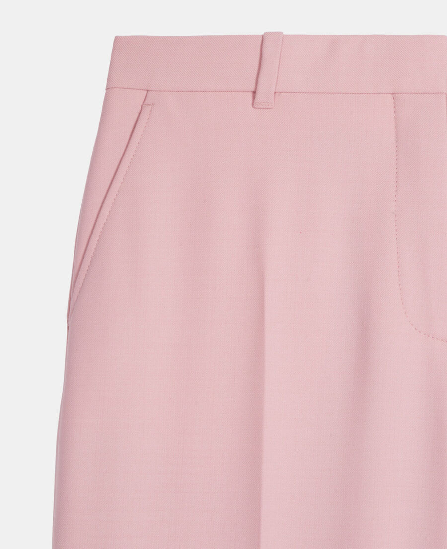 The Kooples DAMEN PASTEL PINK rosa anzughose aus einer wollmischung