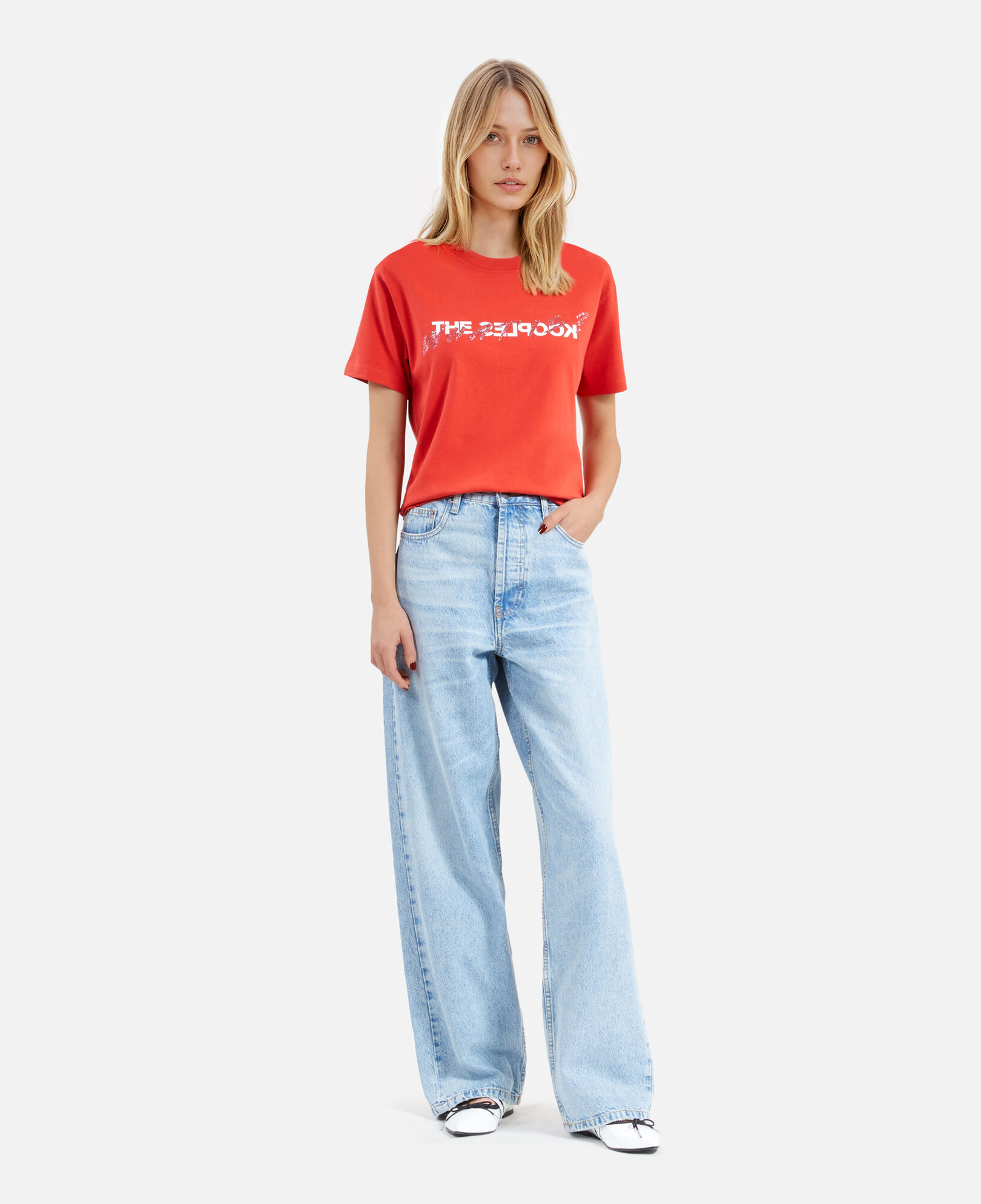 The Kooples FEMME RED t-shirt what is rouge