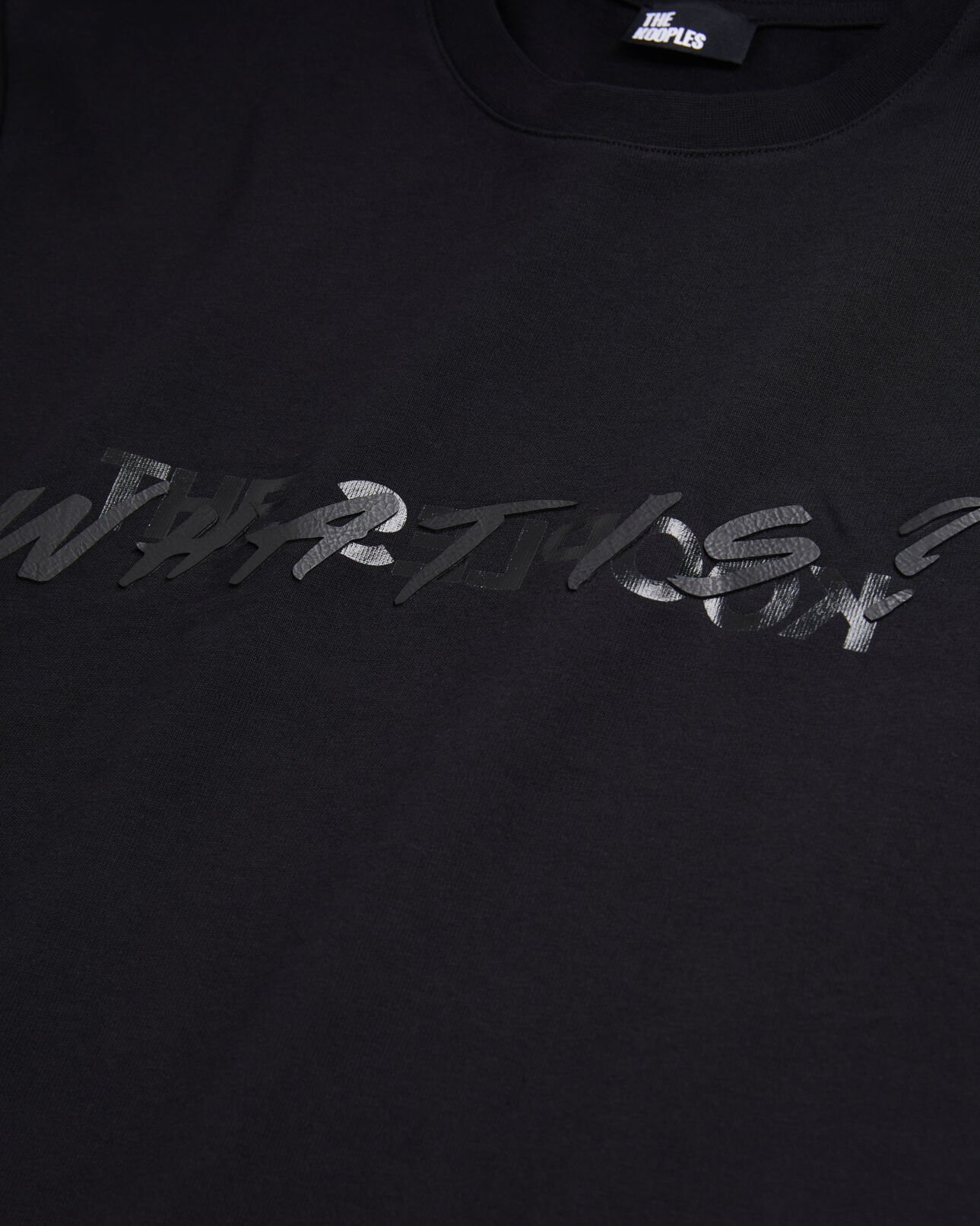 The Kooples MEN BLACK men's black what is t-shirt