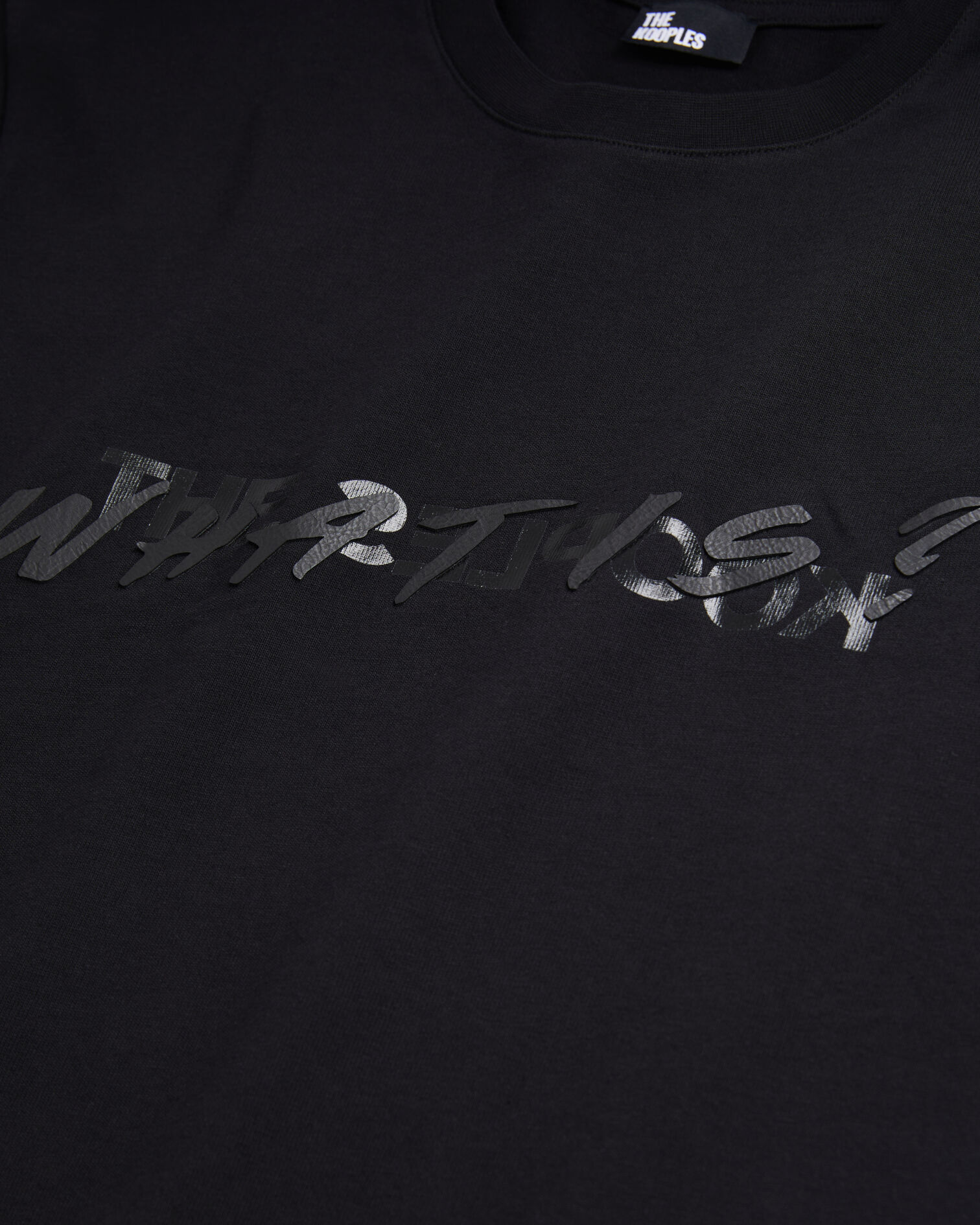 Men's black what is t-shirt, BLACK, hi-res image number null