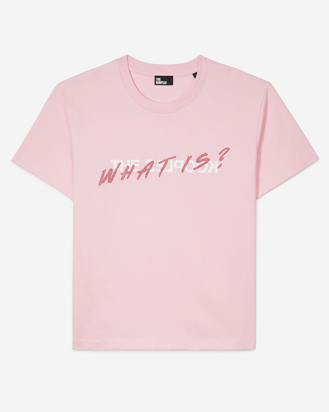 The Kooples MUJER POWDER PINK camiseta what is rosa strass