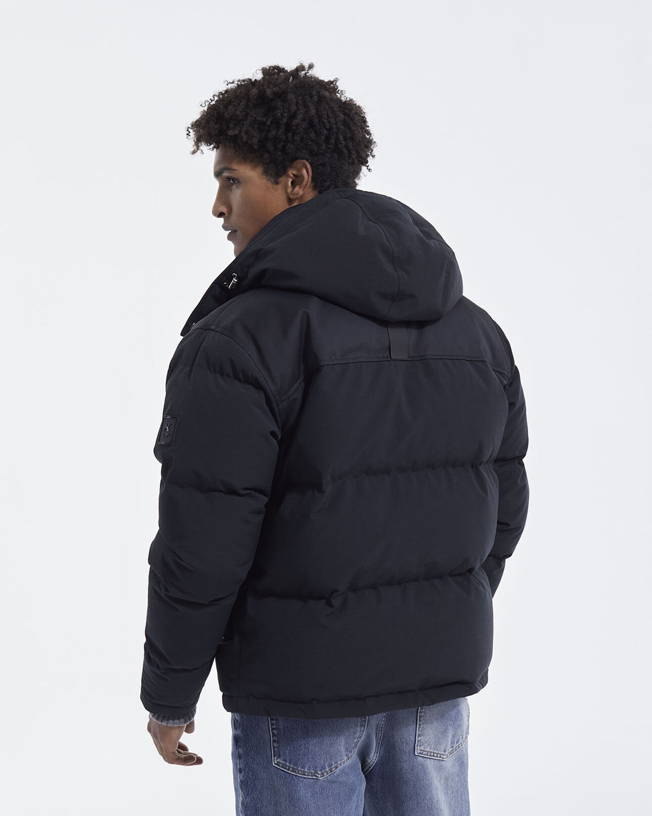 The Kooples HOMME BLACK / NAVY doudoune à capuche noire