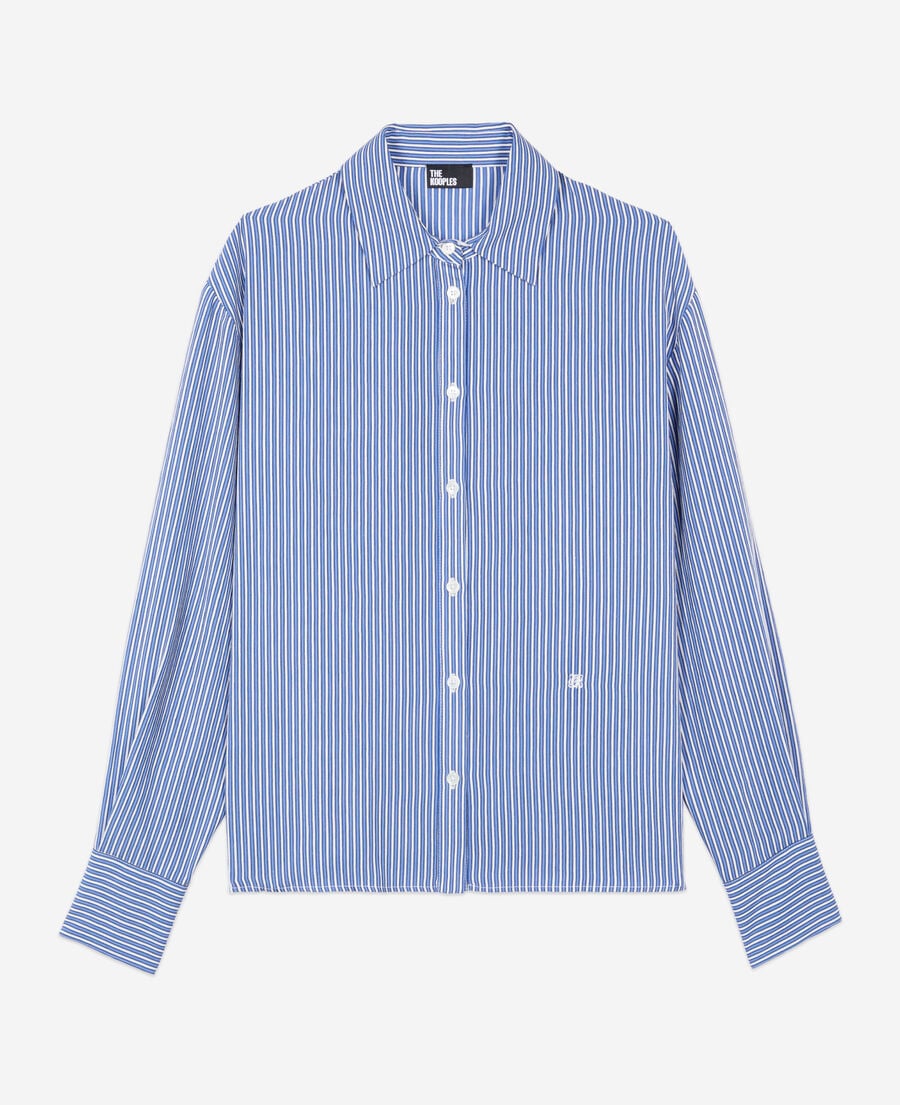 The Kooples F BLUE WHITE striped shirt