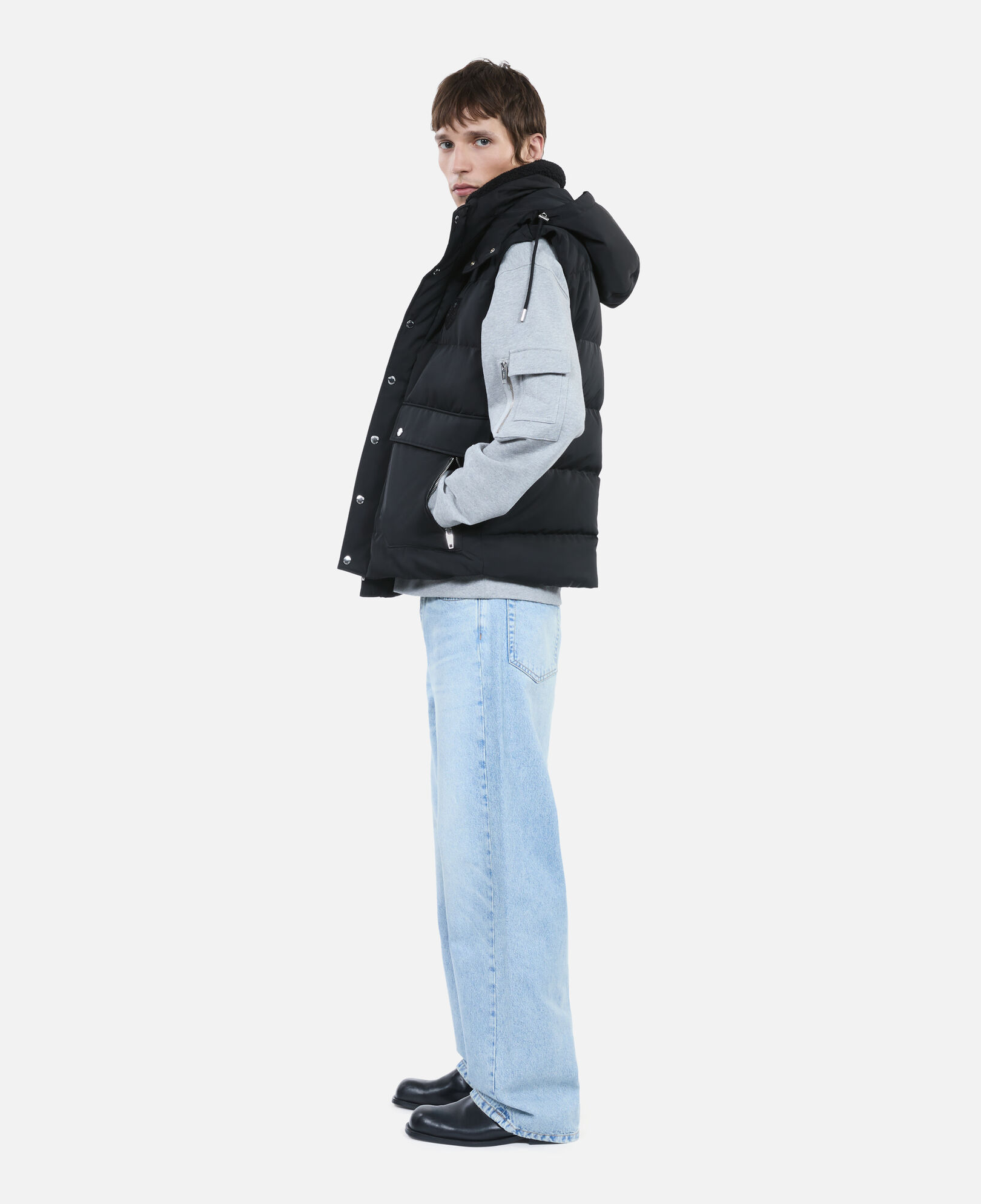 The Kooples HOMME BLACK doudoune sans manches noire