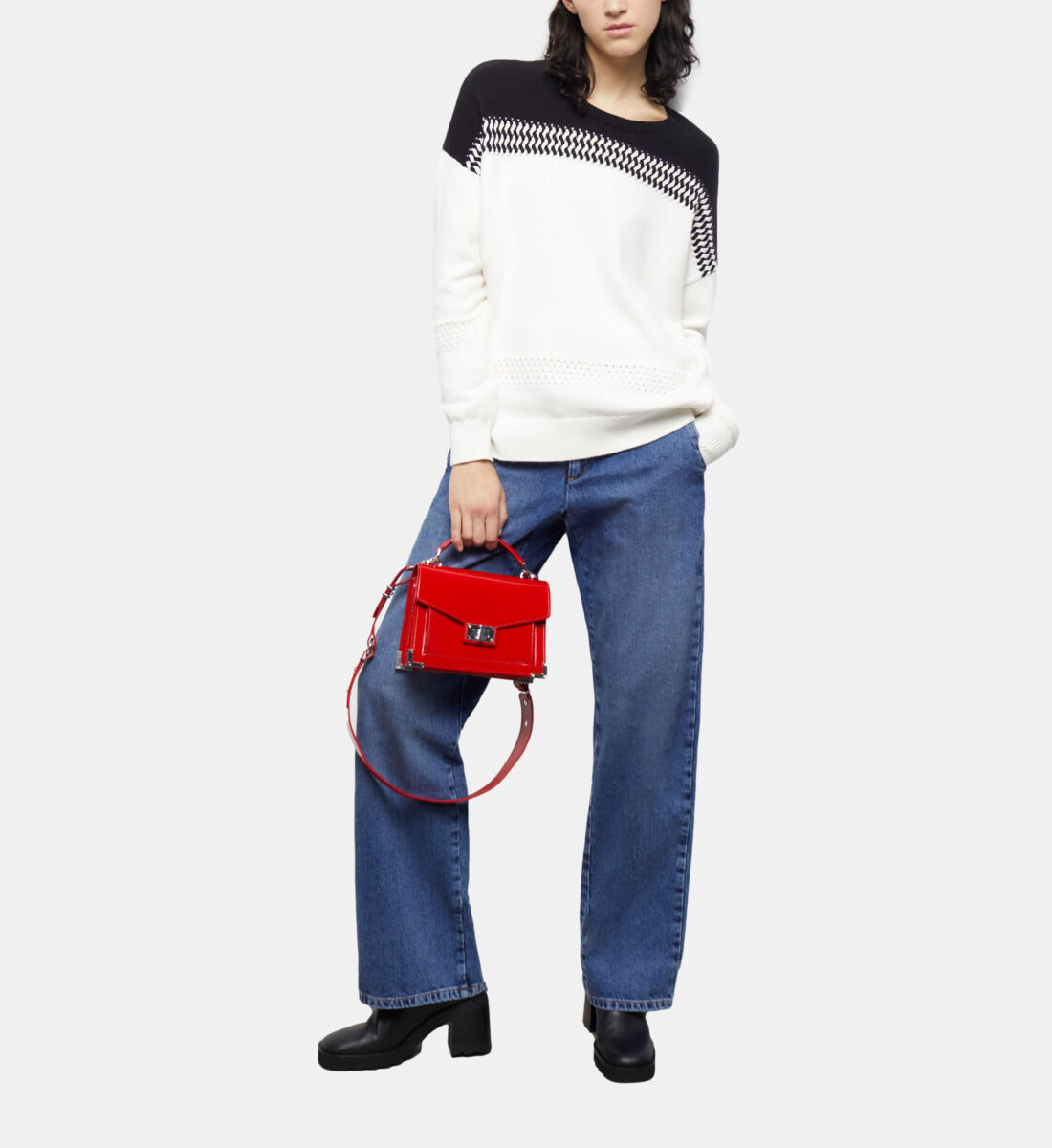 Two tone jumper outlet