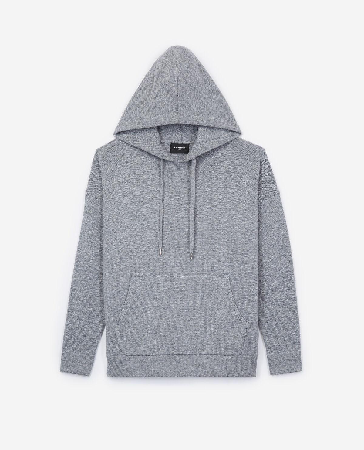 Pull gris capuche 2025