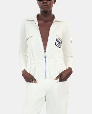 The Kooples FEMME ECRU combinaison the kooples x carolina ritzler écrue en coton