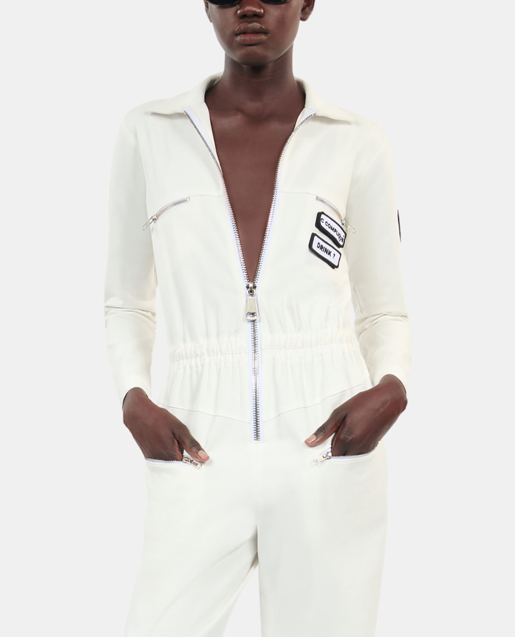 Combinaison The Kooples x Carolina Ritzler écrue en coton, ECRU, hi-res image number null