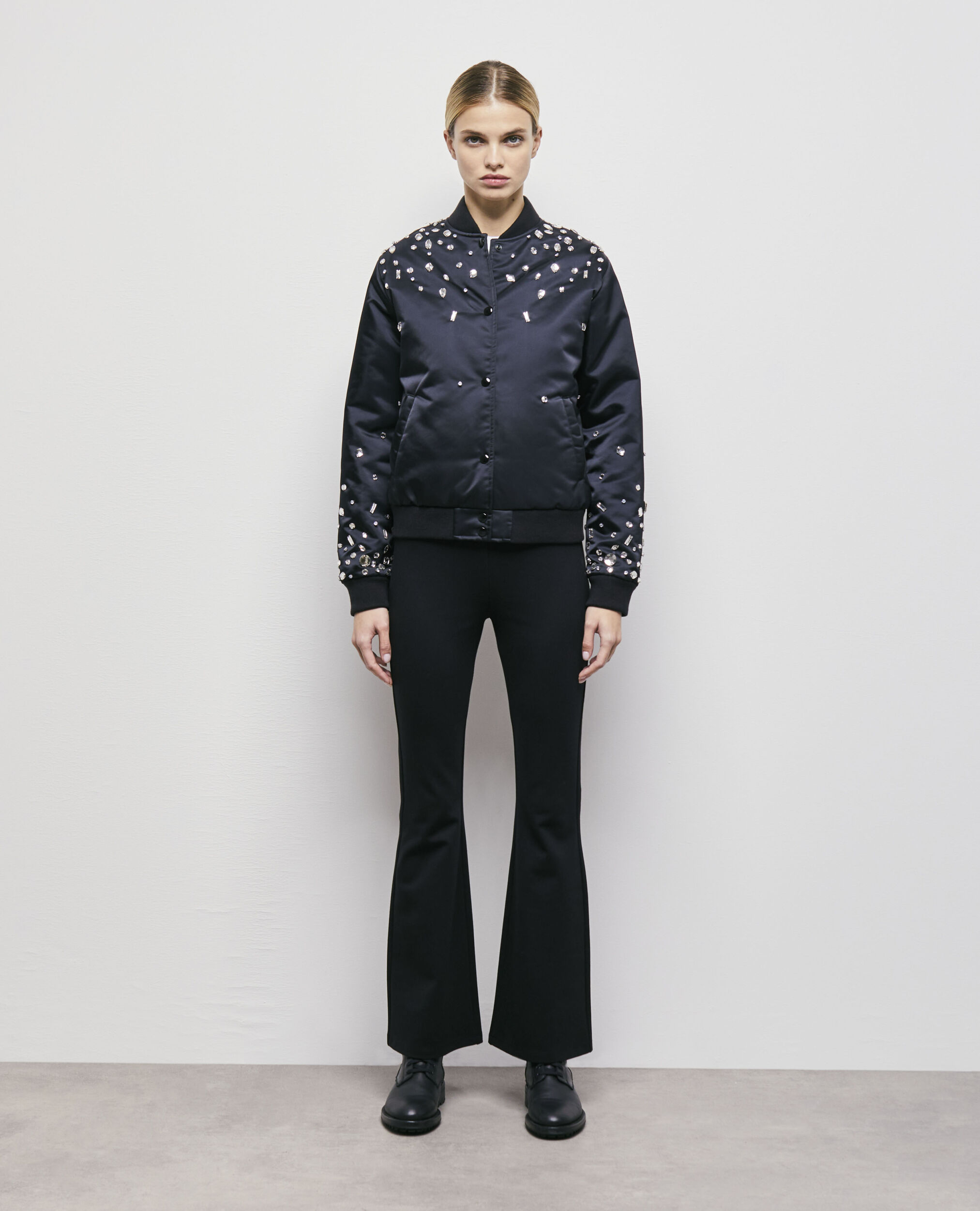 Bomber strass negra, BLACK, hi-res image number null