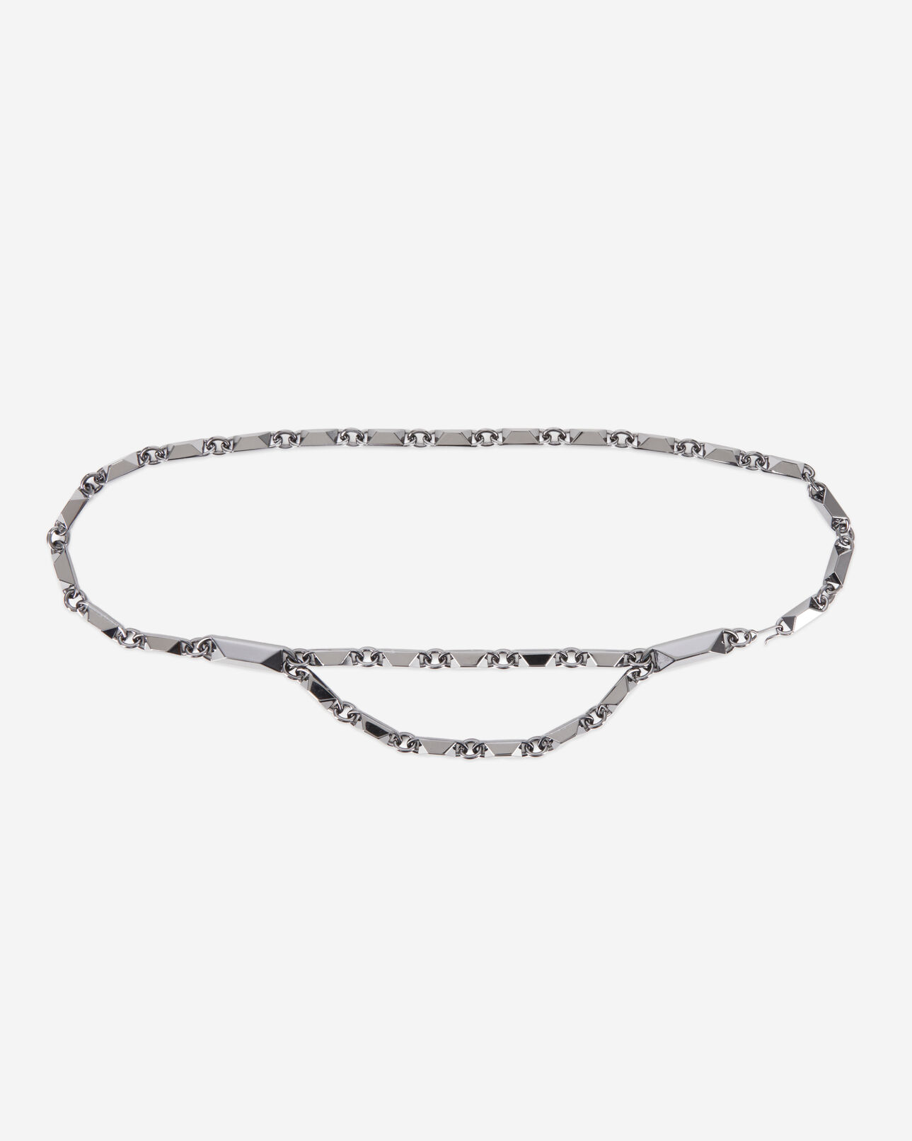 The Kooples FEMME GUN METAL ceinture chaîne ajustable