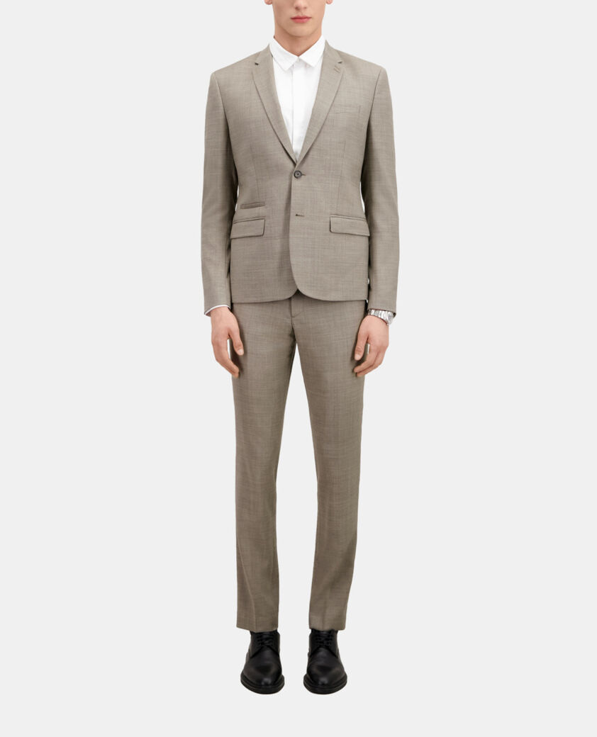 The Kooples H BEIGE beige wool suit jacket