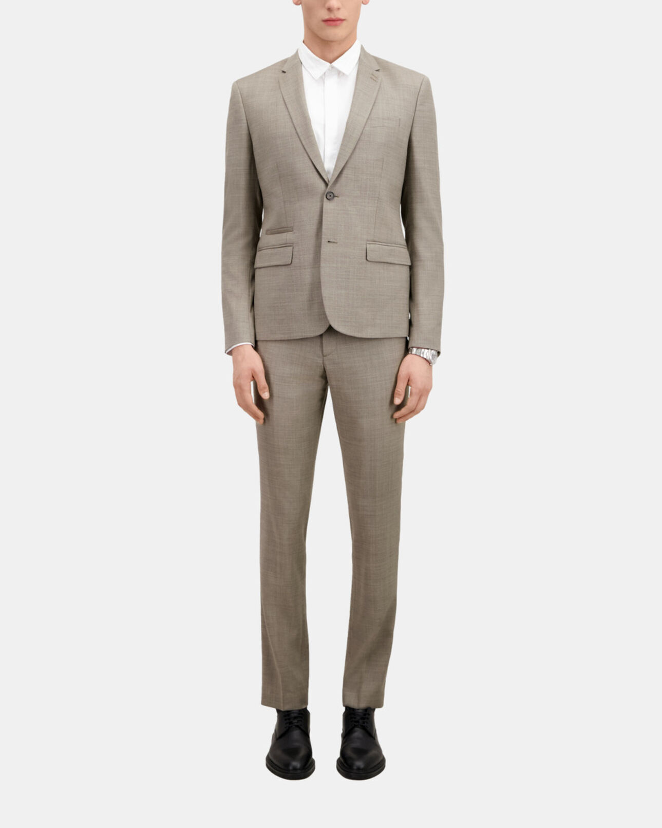 The Kooples MEN BEIGE beige wool suit jacket