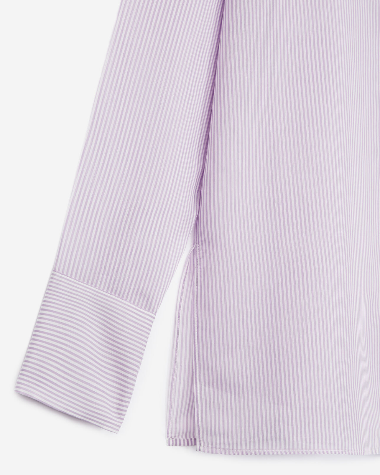 The Kooples FEMME VIOLET chemise violet et blanc simple à rayures
