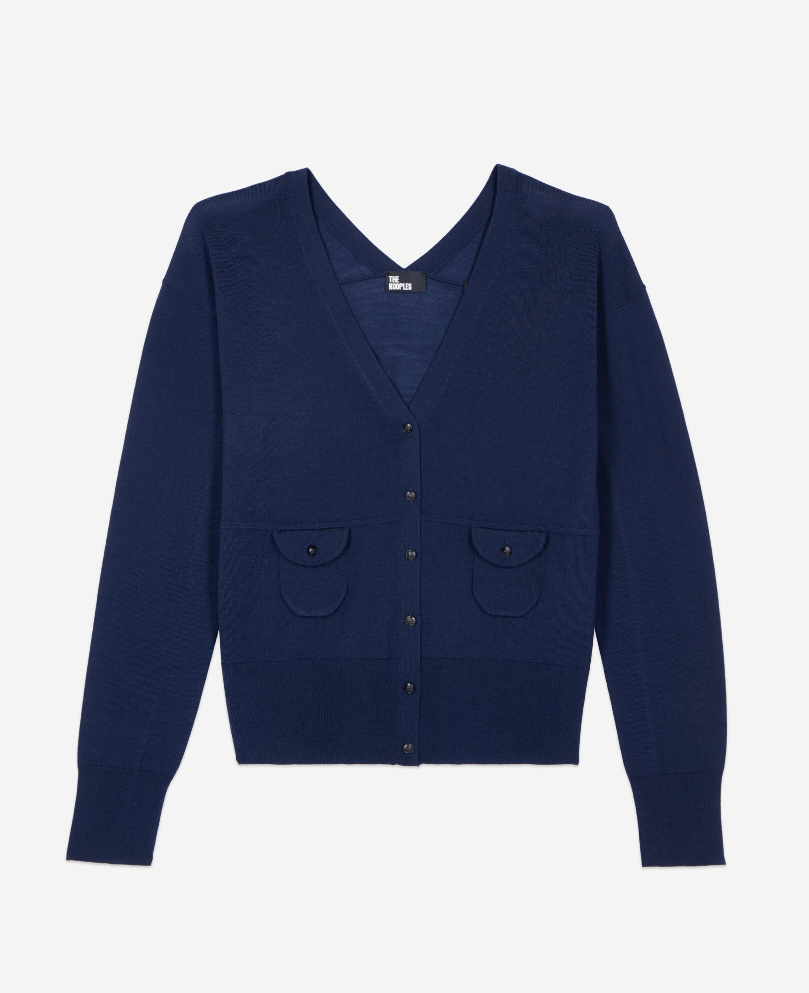 The Kooples MUJER NAVY cárdigan azul marino lana
