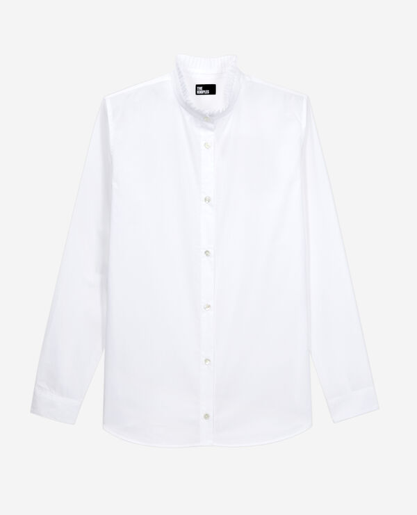 white poplin shirt