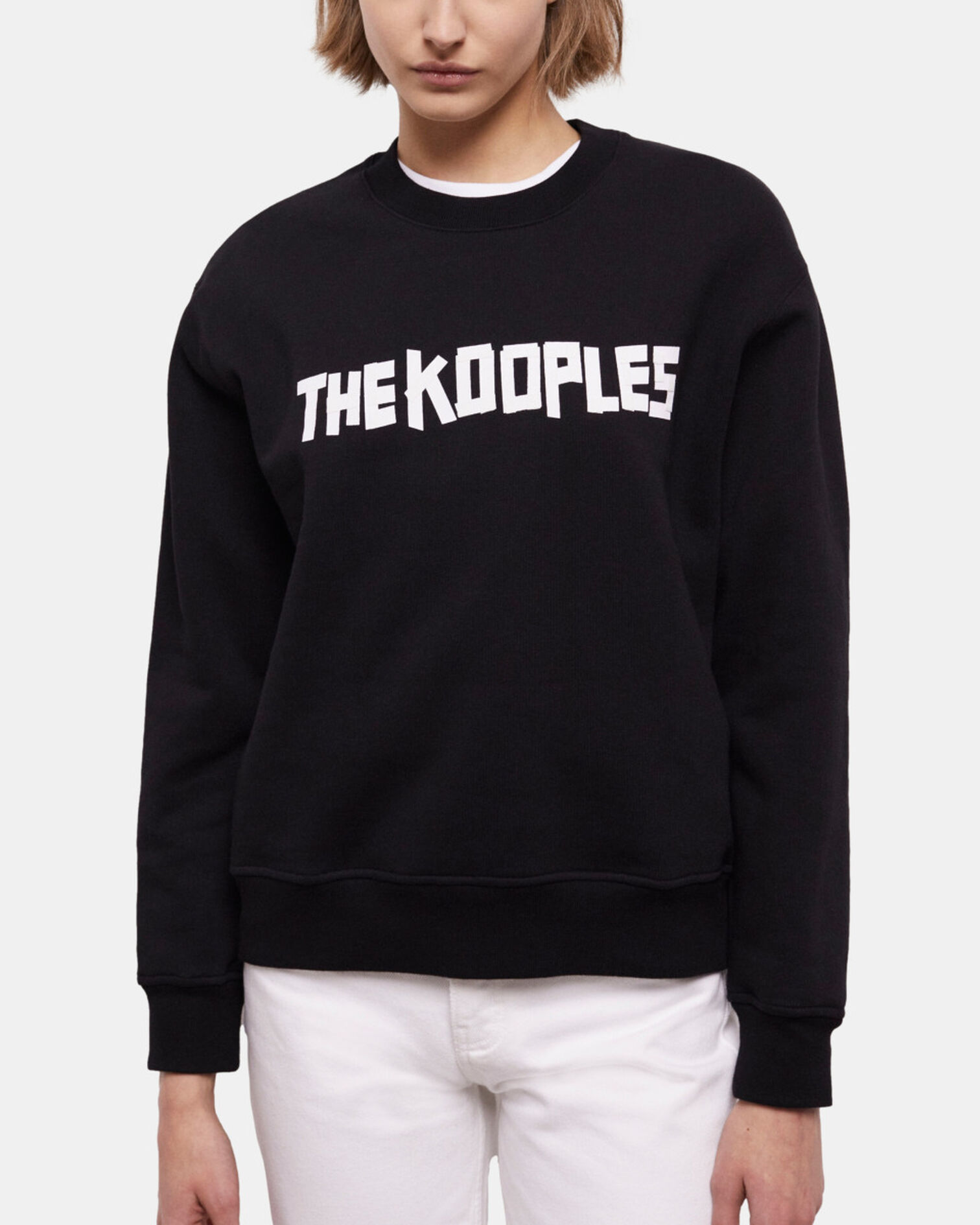 The Kooples black logo sweatshirt, BLACK, hi-res image number null