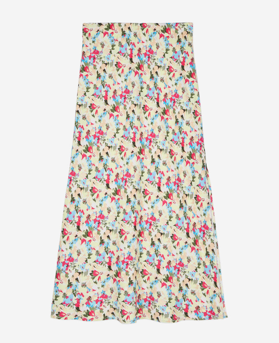 The Kooples FEMME YELLOW jupe longue fleurie