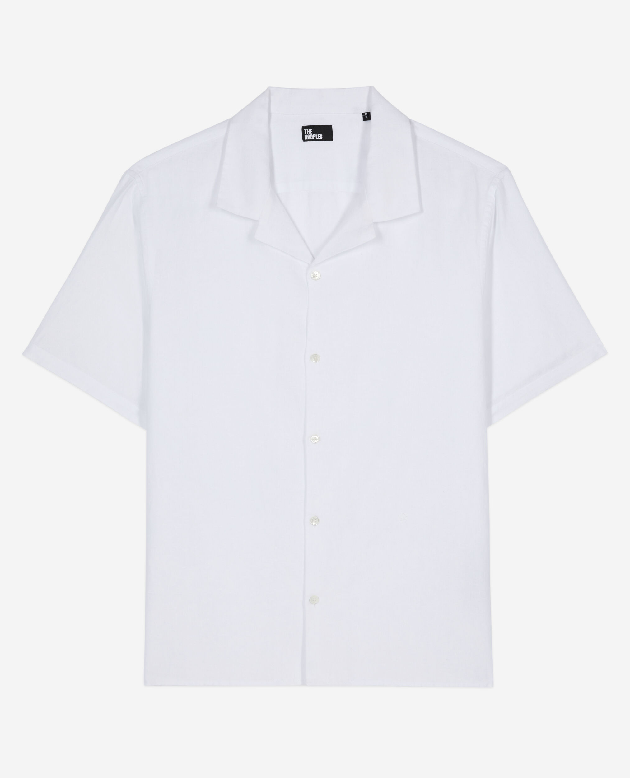 White linen shirt, WHITE, hi-res image number null