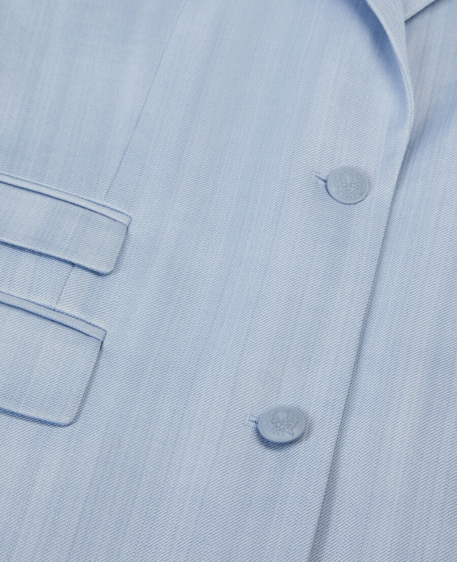 The Kooples WOMEN LAVENDER blue suit jacket