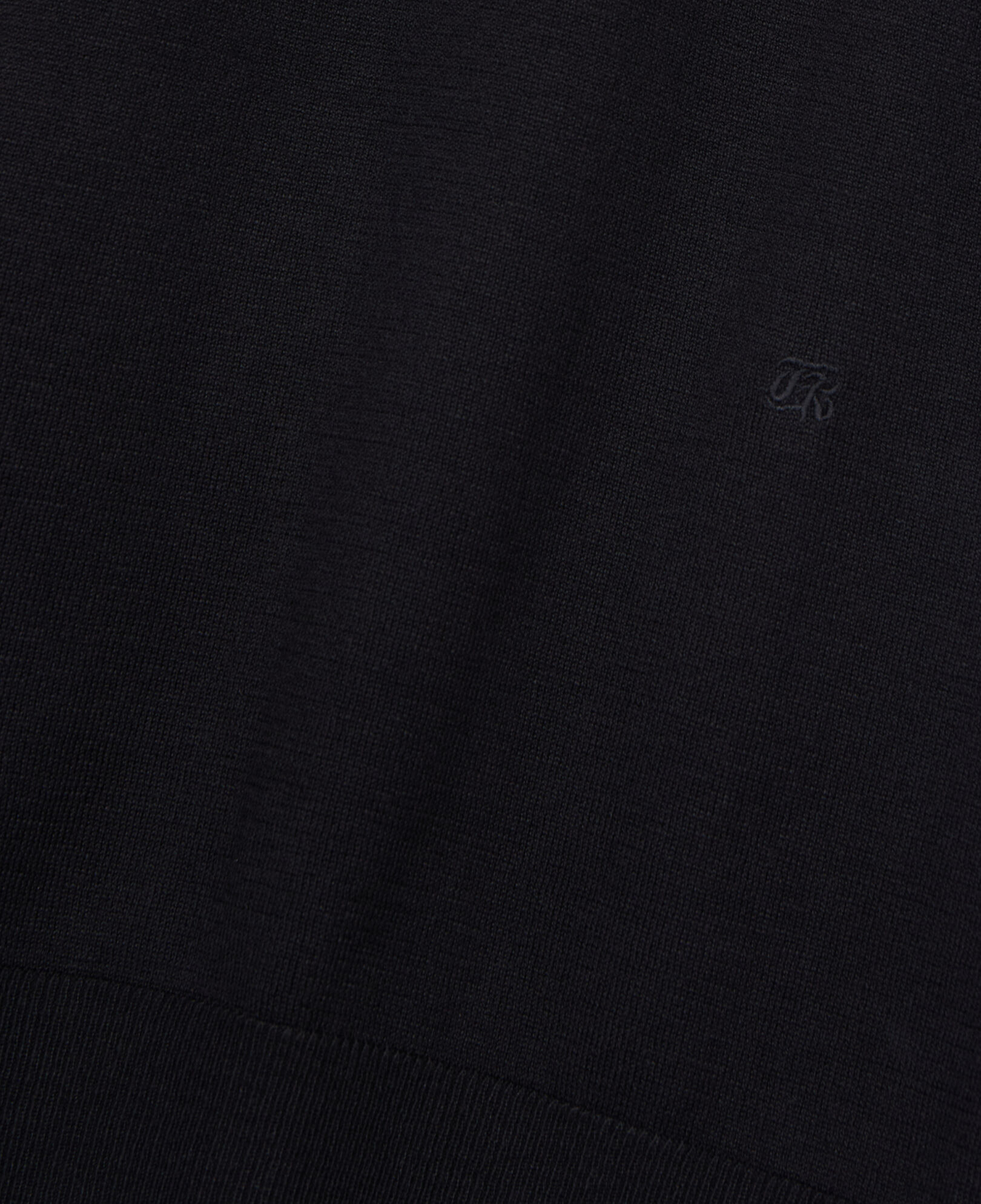 The Kooples MEN BLACK black knit polo