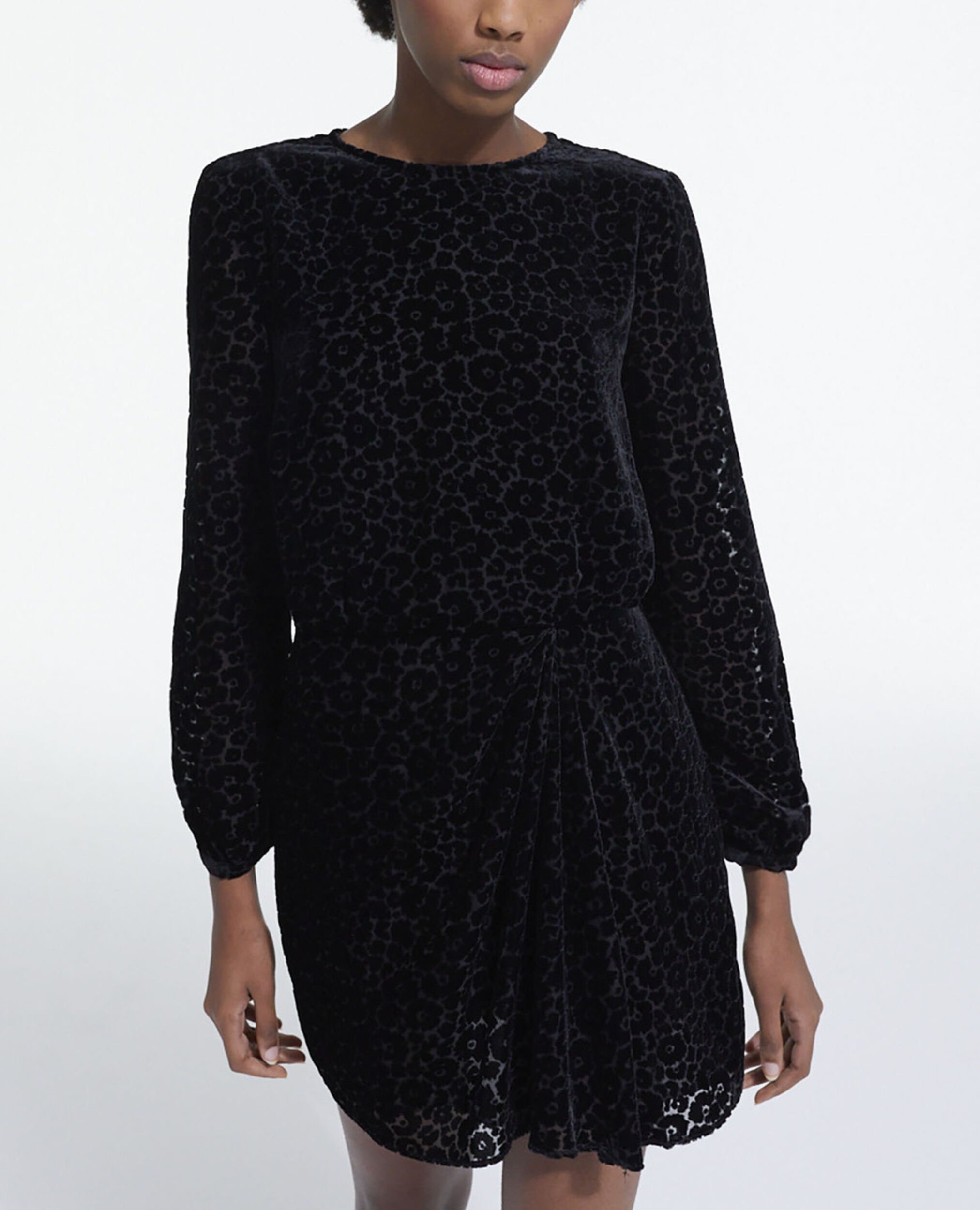 Robe courte noire, BLACK, hi-res image number null