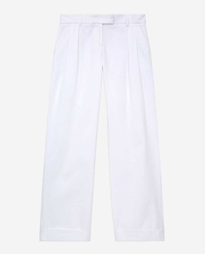 The Kooples MUJER WHITE pantalón ancho blanco