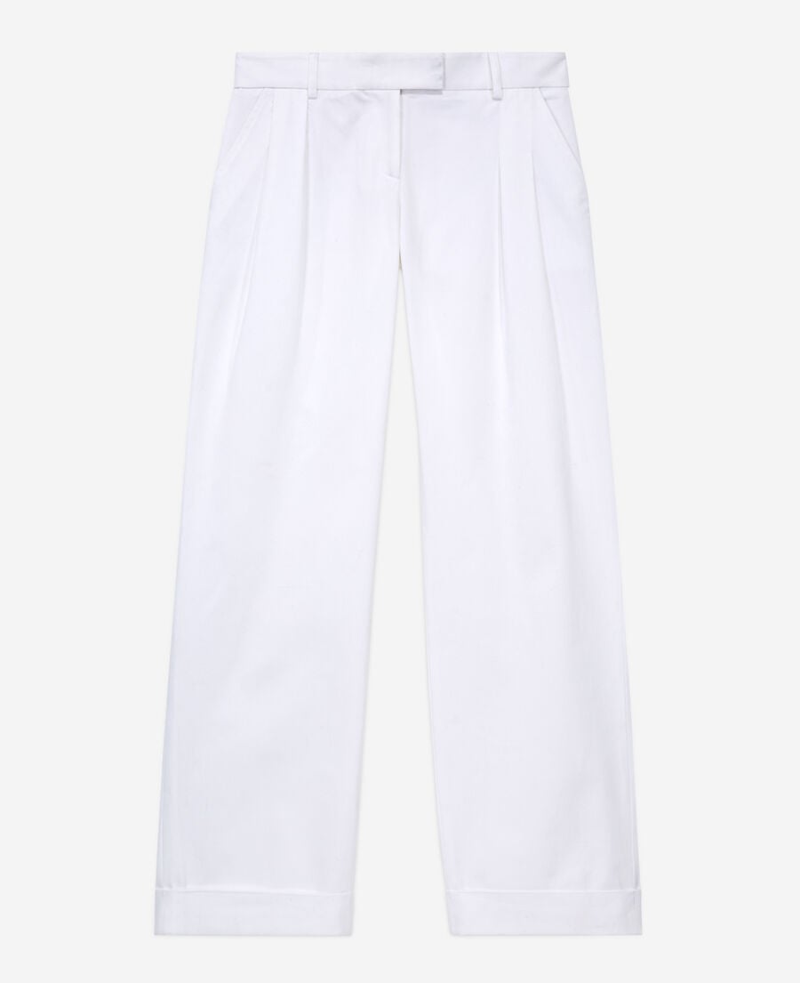The Kooples MUJER WHITE pantalón ancho blanco