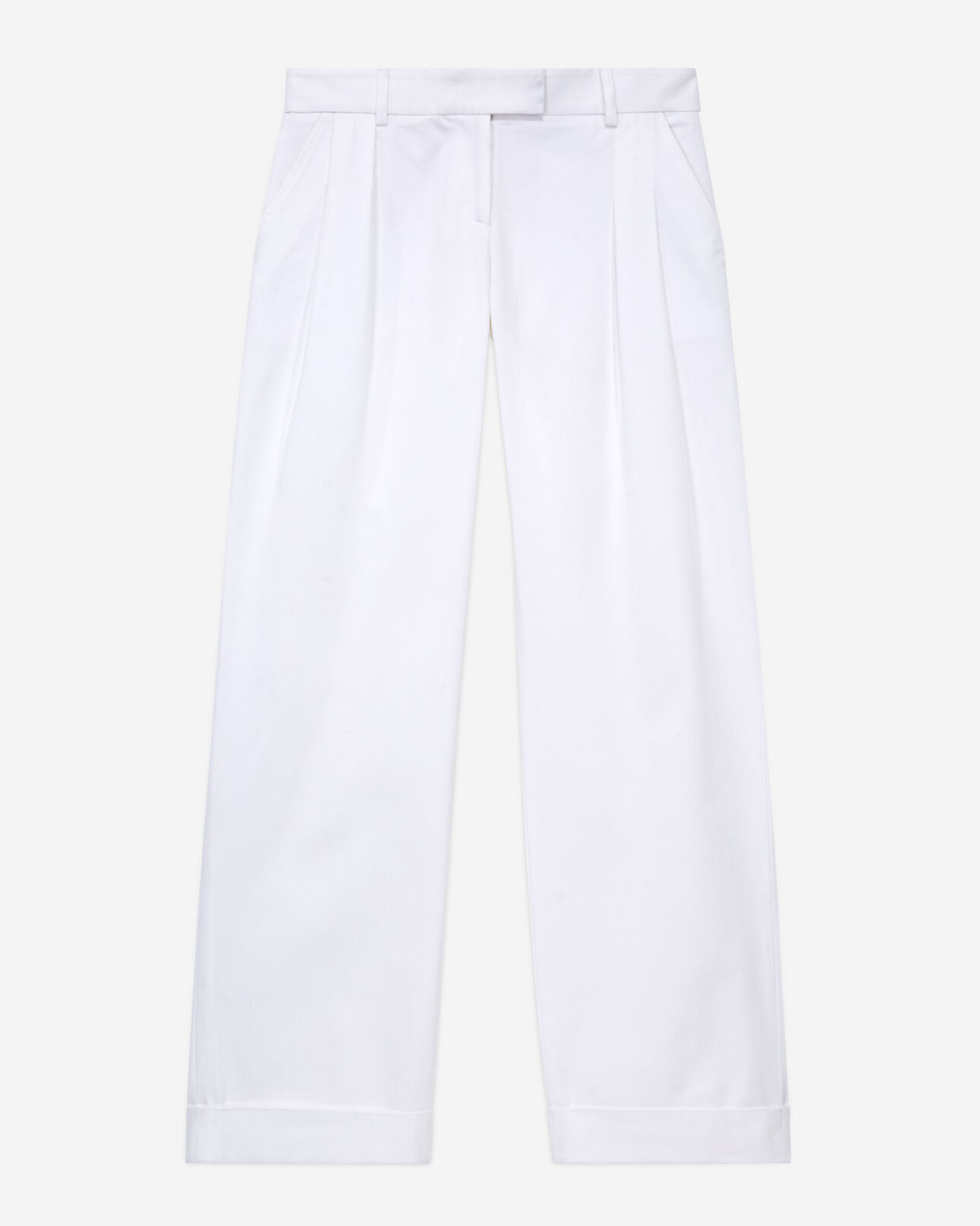 The Kooples WOMEN WHITE wide-leg white pants