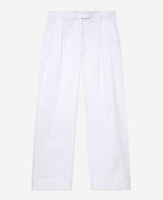 The Kooples MUJER WHITE pantalón ancho blanco