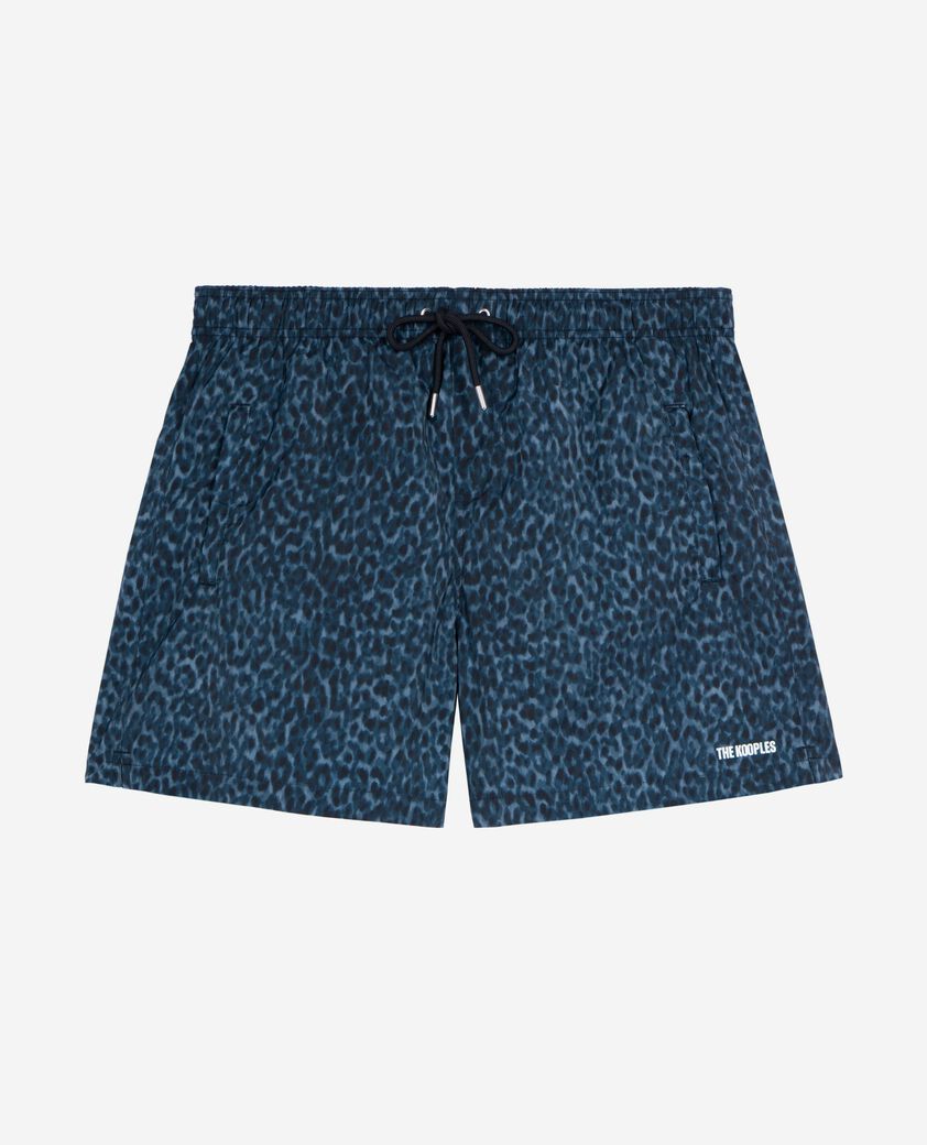 The Kooples HOMME BLUE maillot de bain imprimé bleu