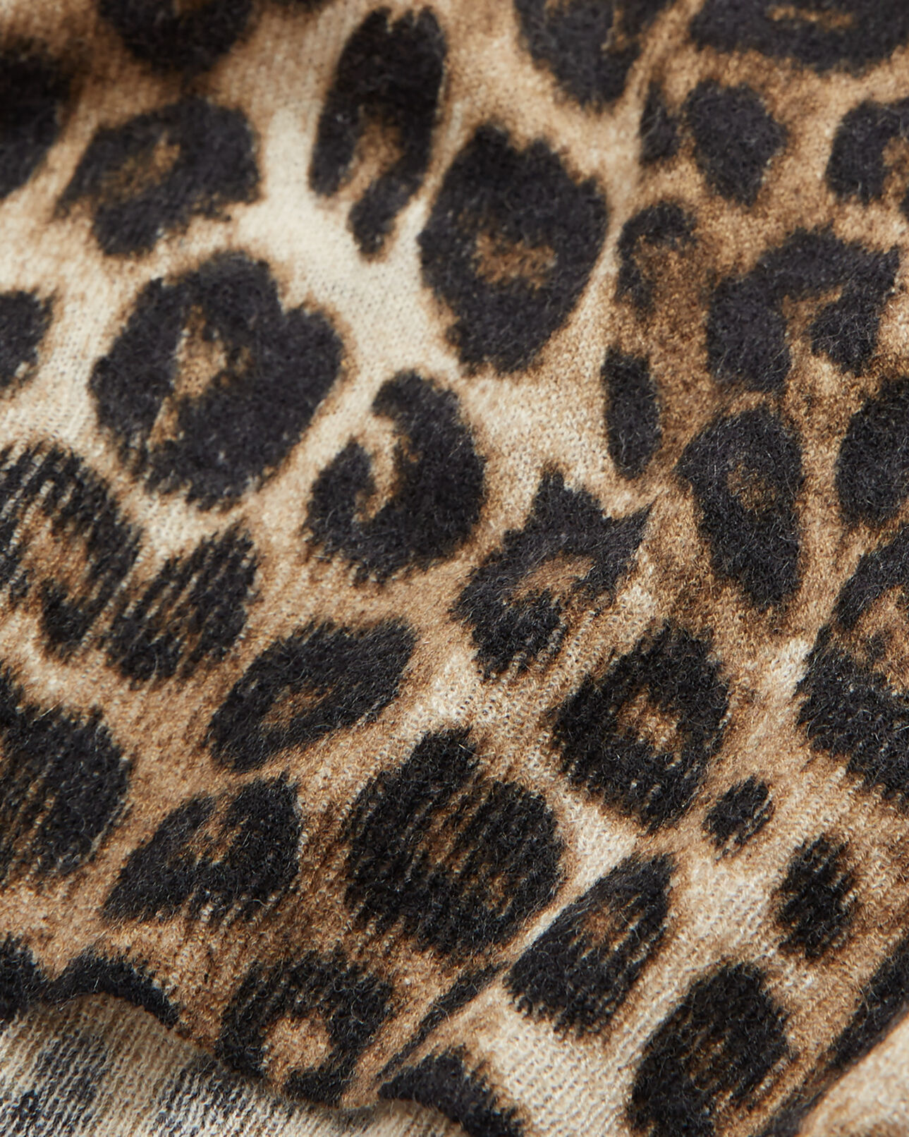 The Kooples WOMEN LEOPARD leopard print cashmere sweater