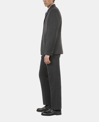 The Kooples HOMME BLACK GREY veste de costume en laine mélangée grise