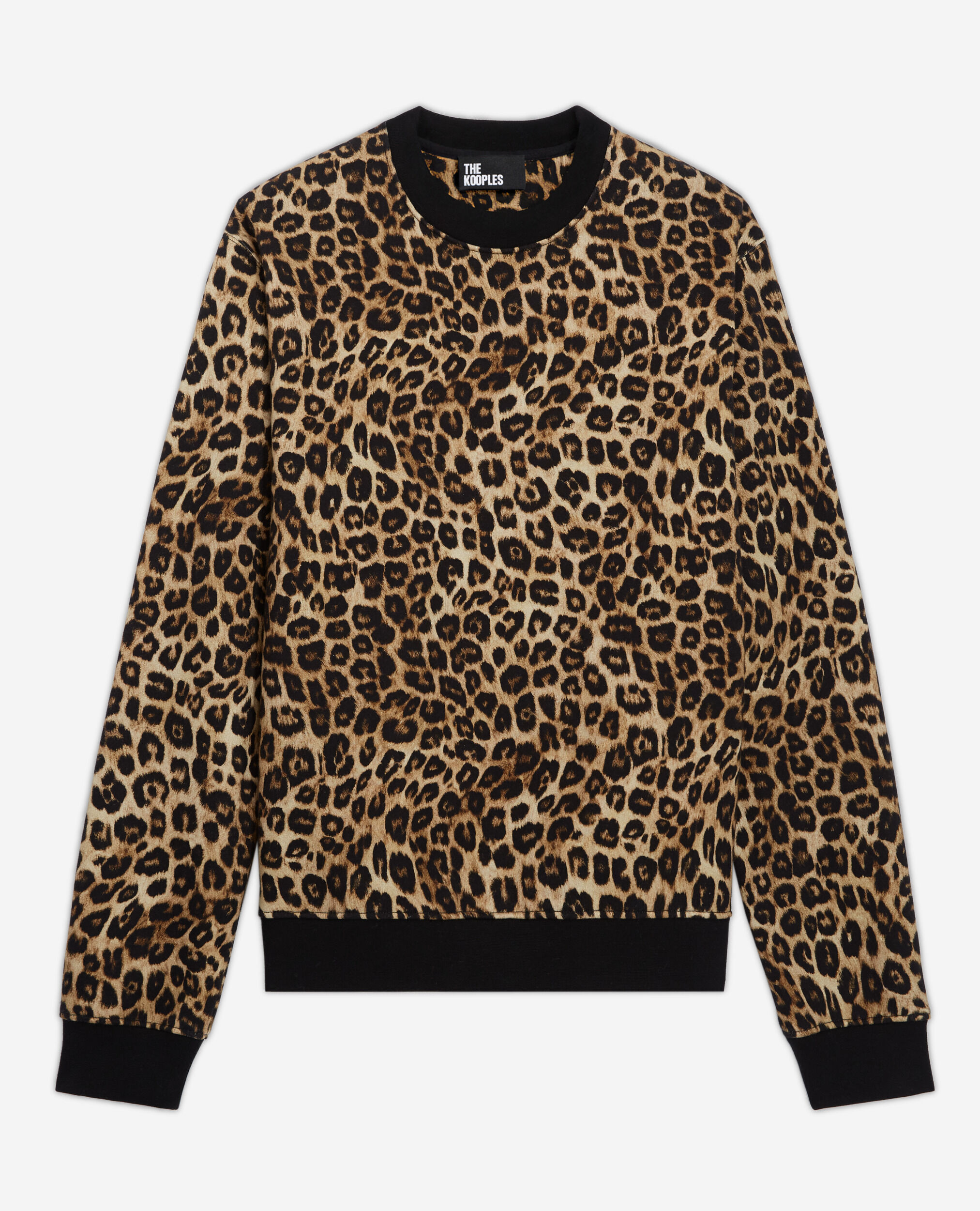 Leopard print sweatshirt, LEOPARD, hi-res image number null