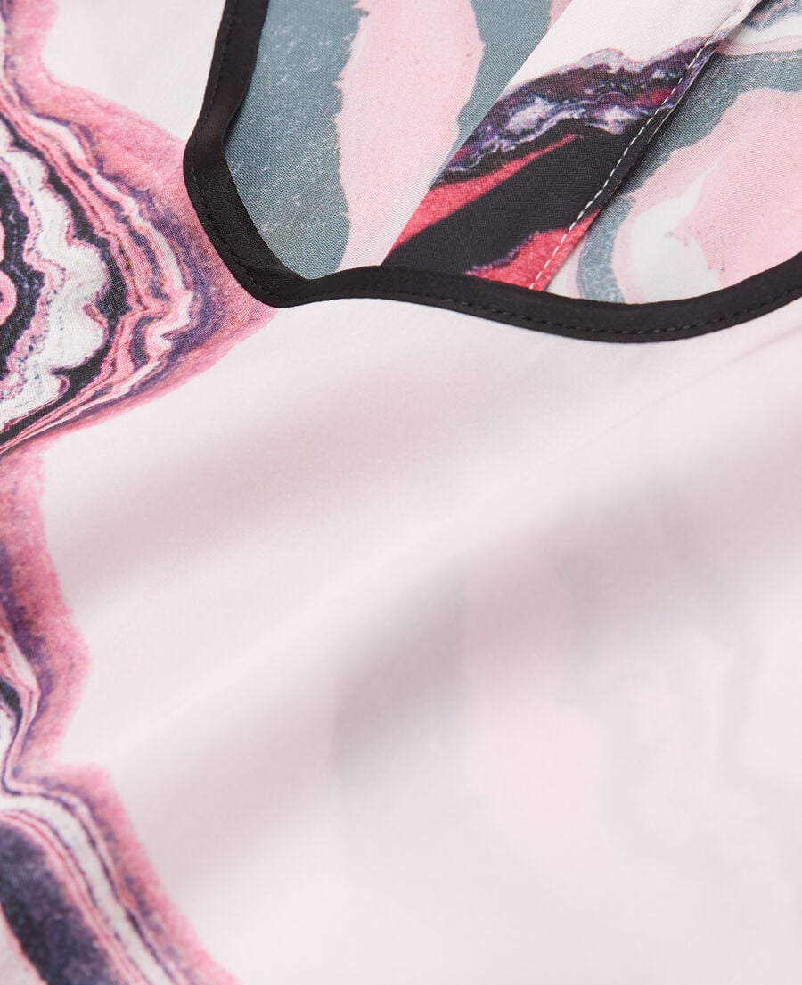 The Kooples WOMEN WHITE PINK printed top