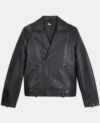 The Kooples HOMME BLACK blouson en cuir noir