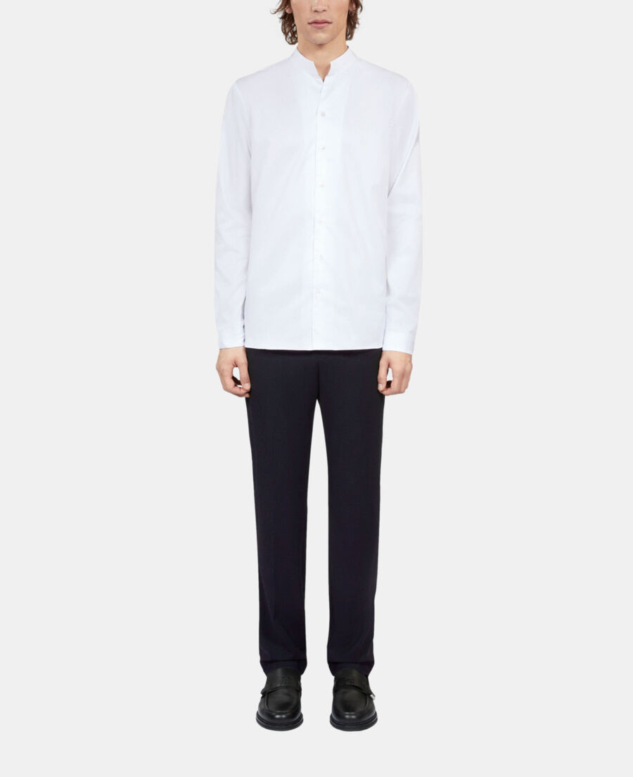 The Kooples H WHITE white twill formal shirt