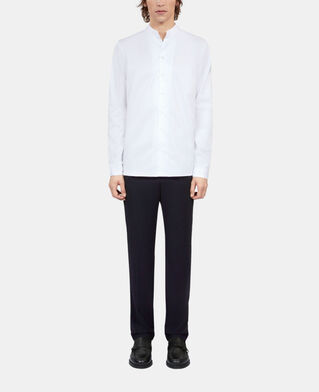 The Kooples H WHITE white twill formal shirt