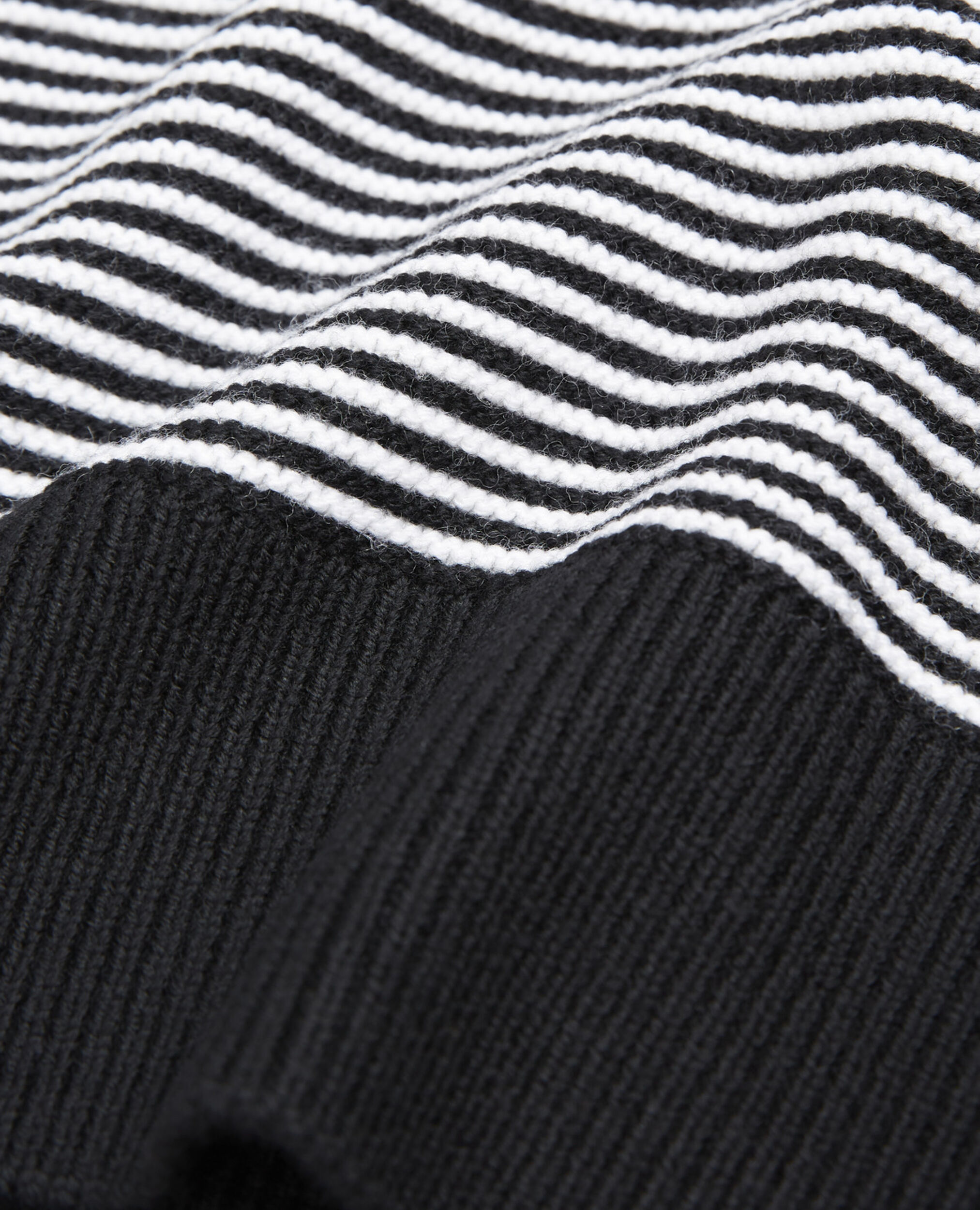 Loose-fitting striped sweater, BLACK-ECRU, hi-res image number null