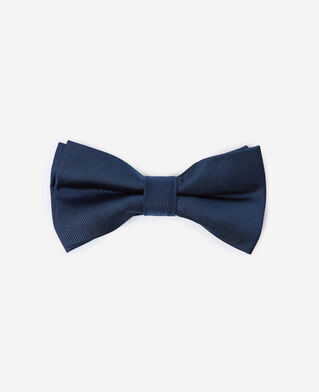 The Kooples H NAVY plain navy blue bow tie in silk