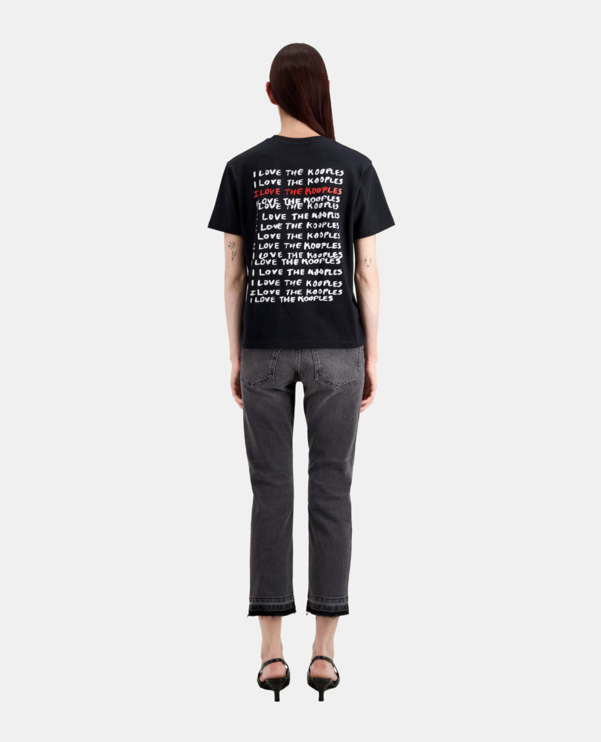 I Love Kooples black T-shirt, BLACK, hi-res image number null