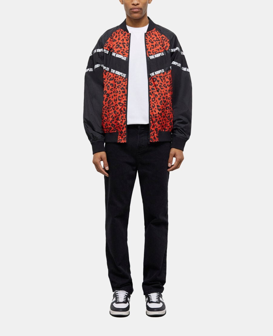The Kooples H MULTICOLOR two-tone jacket with logo bands