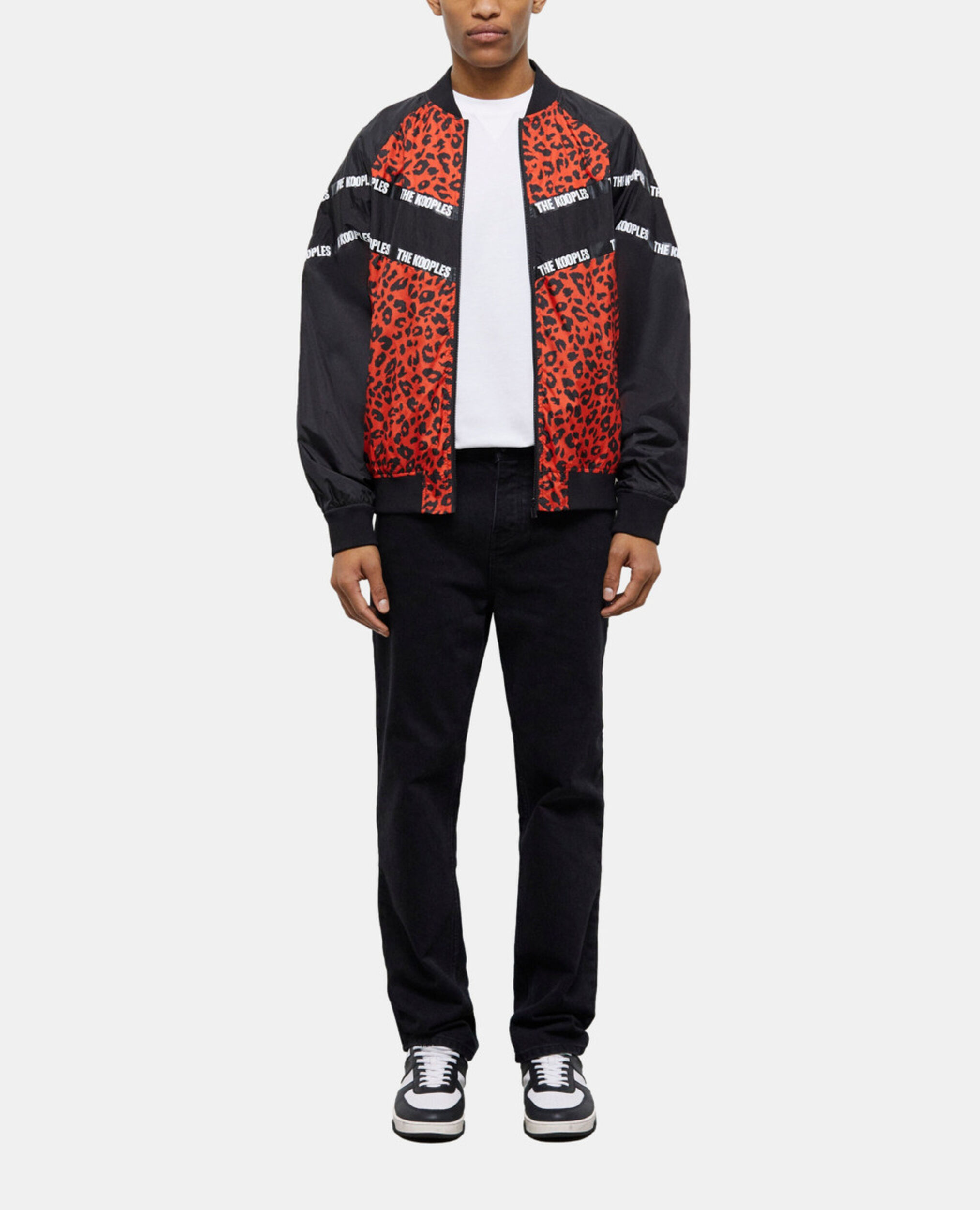 Two-tone jacket with logo bands, MULTICOLOR, hi-res image number null