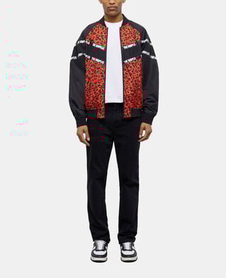 The Kooples H MULTICOLOR two-tone jacket with logo bands