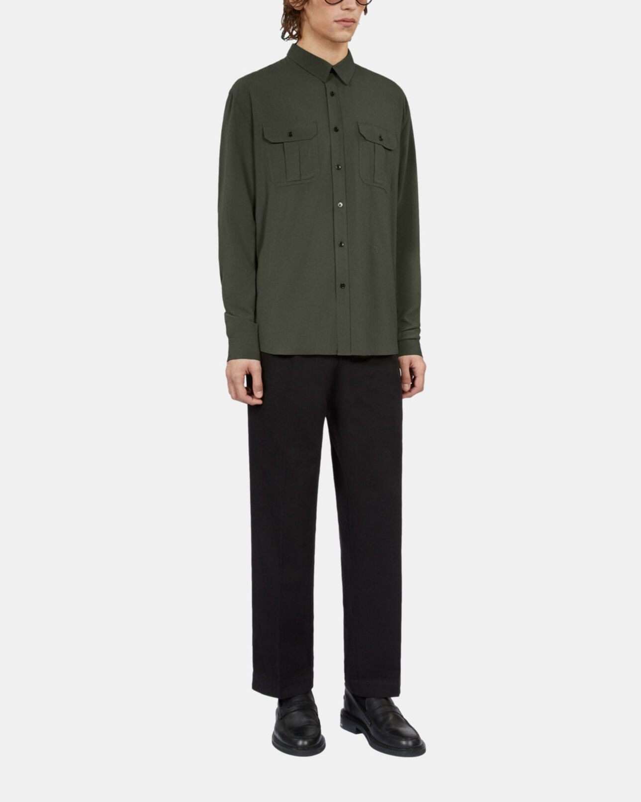 The Kooples MEN KAKI khaki shirt