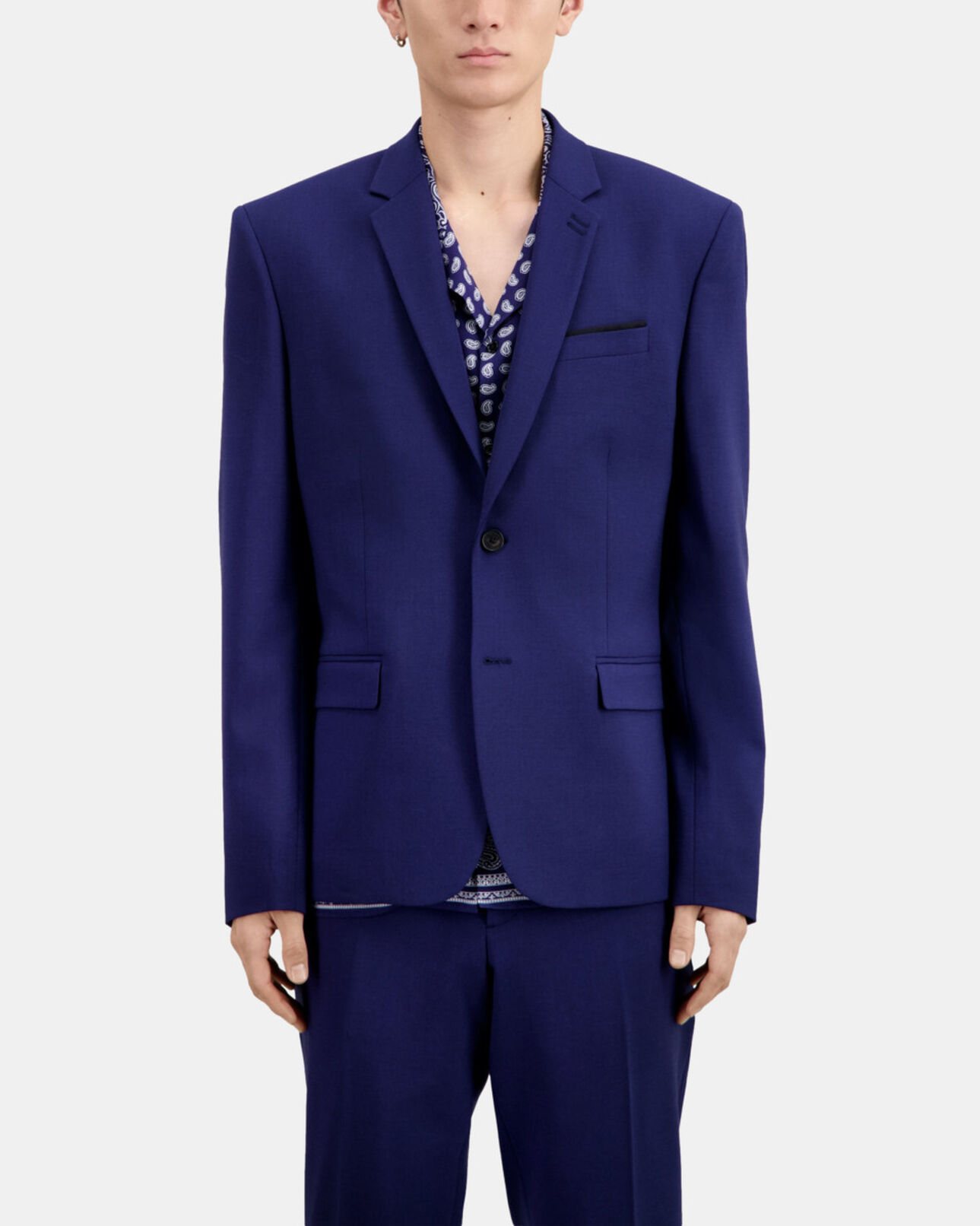 The Kooples HOMME DARK BLUE veste de costume en laine bleu vif