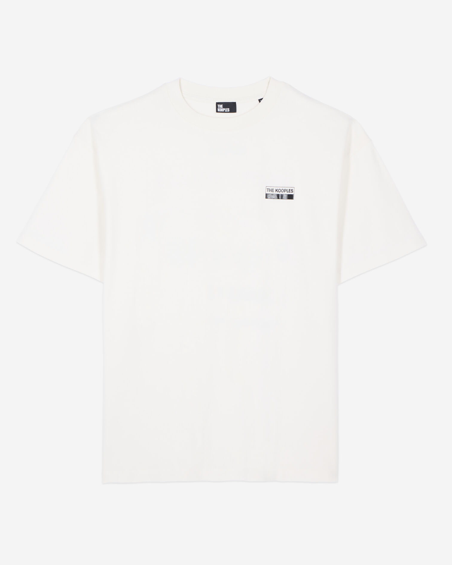 Oversize-T-Shirt mit ecrufarbenem Siebdruck, ECRU, hi-res image number null