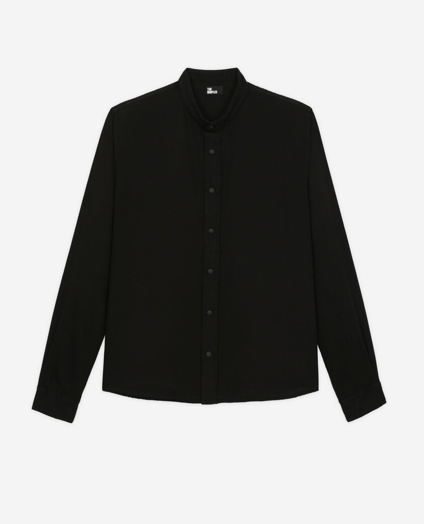 The Kooples HOMME BLACK chemise casual noire